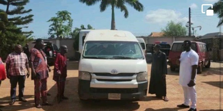 Vehicle donated to the National Union Of Road Transport Workers(NURTW) Uromi branch,